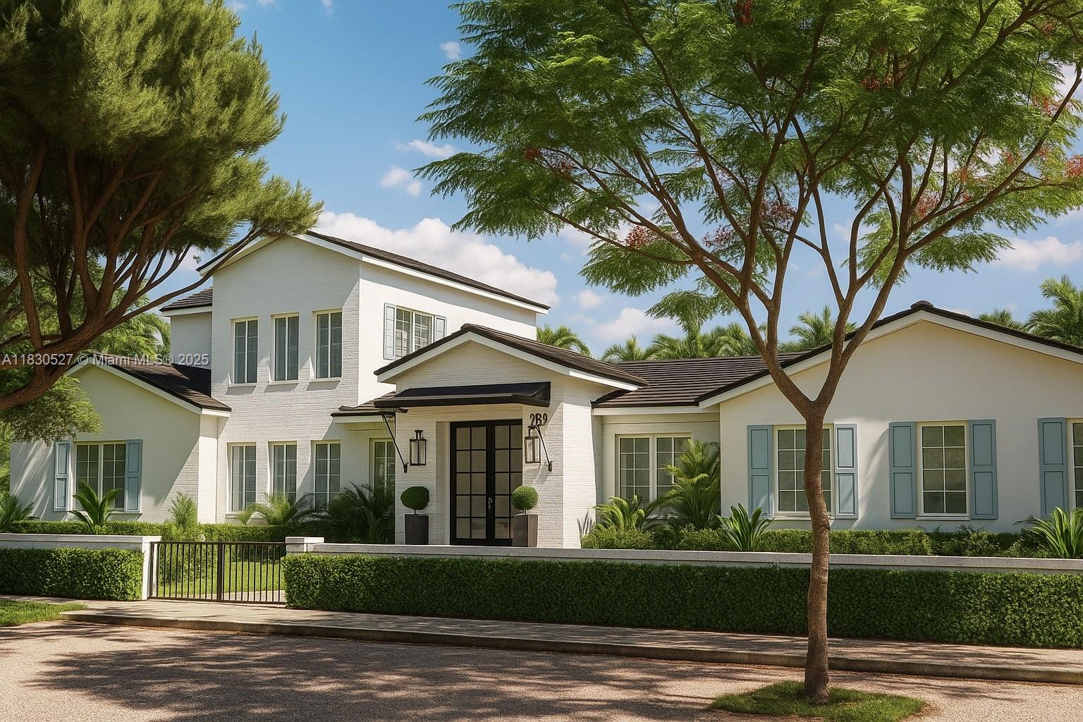 This isn’t just a renovation-it’s a complete reinvention. Taken down to the studs & built back better, this architectural masterpiece is sophisticated, design-forward and created for modern life. Every detail curated for maximum impact: a chef’s kitchen anchors the heart of the home, vaulted ceilings throughout, seamless indoor-outdoor flow for year-round entertaining and a dramatic staircase that leads to a resort-level primary suite. Den offers flexible use-office, studio or private guest quarters-because luxury is about options. On an oversized lot, 2-car garage and designer finishes throughout, this property delivers both form + function in Miami Shores. Minutes from top schools and village shops-it’s location, lifestyle and design at the highest level. Est. Complete Sept 2025