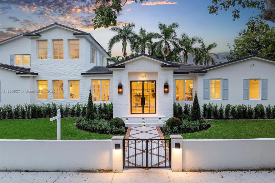 This isn’t just a renovation-it’s a complete reinvention. Taken down to the studs & built back better, this architectural masterpiece is sophisticated, design-forward and created for modern life. Every detail curated for maximum impact: a chef’s kitchen anchors the heart of the home, vaulted ceilings throughout, seamless indoor-outdoor flow for year-round entertaining and a dramatic staircase that leads to a resort-level primary suite. Den offers flexible use-office, studio or private guest quarters-because luxury is about options. On an oversized lot, 2-car garage and designer finishes throughout, this property delivers both form + function in Miami Shores. Minutes from top schools and village shops-it’s location, lifestyle and design at the highest level. Est. Complete Sept 2025