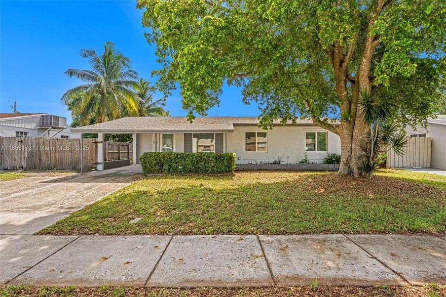 Fully remodeled home in Fort Lauderdale! This 3-bedroom, 2-bath residence has been completely updated everything is new, from the kitchen with quartz countertops and stainless steel appliances to the modern bathrooms, flooring, lighting, and impact windows. Enjoy a bright open layout, spacious bedrooms, in-unit laundry, and a large fenced backyard ideal for outdoor living. Driveway parking included. Southwest-facing front exposure fills the home with warm natural light in the afternoons. Conveniently located near Las Olas, Downtown, major highways, FLL Airport, shopping, dining, and the beach. Move-in ready and pet-friendly with restrictions!