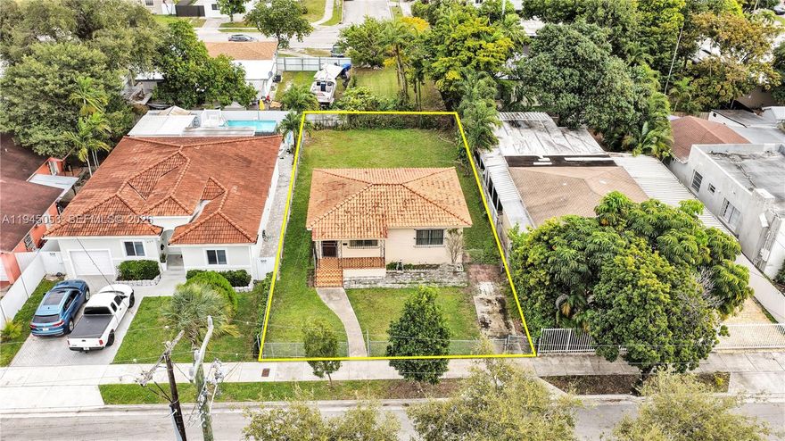Exceptional value-add opportunity in the heart of rapidly evolving Little Havana. Situated on a 5,650sf lot, this 2-bedroom, 1.5-bath residence totaling 832sf presents a prime canvas for renovation, redevelopment (zoned T3-R), or income-producing investment. The property is ideally located near Loan Depot Park (Marlins Stadium) with immediate access to River Landing, Miami’s Health District, Civic Center, Miami International Airport, Downtown Miami, Brickell, and the highly anticipated Miami Freedom Park. Convenient connectivity to major expressways places Miami’s Arts & Entertainment District and world-renowned beaches within easy reach. With proximity to major employment and lifestyle hubs, this property offers potential for long-term rental and short-term rental (buyer to verify). A compelling opportunity for investors seeking upside in one of Miami’s most dynamic and transforming neighborhoods. Seller has not occupied property. All information to be verfied by Buyer