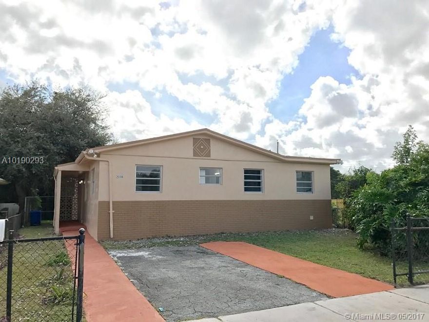 Fully Renovated 4 Bed Rooms 2 Bath,  New Kitchen cabinets, New Tile Floors, Bath rooms renovated. Air condition Unit, Refrigerator, Stove and Microwave will be installed a few days prior to closing. Ready to close and move in.
