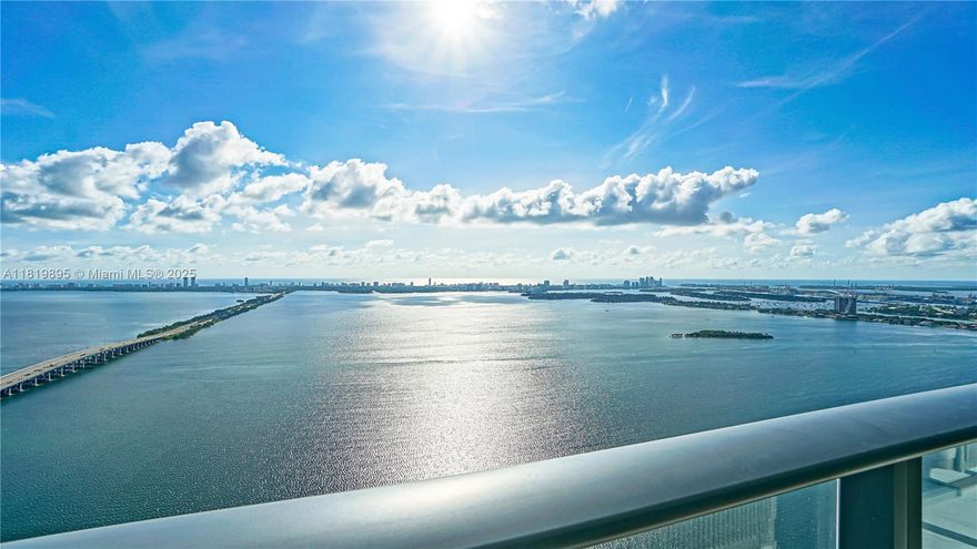 Gorgeous south eastern corner unit.  Enjoy sun-filled living & the calming sound of the bay in this flawless showplace featuring 3 beds 3/1 baths. Spanning 1,634 SF, private elevator & formal entry leads to a breathtaking view of Biscayne Bay & the ocean. Home chefs will enjoy appointments of Sub-zero & Wolf appliances which have been flawlessly integrated into the design, offering an ideal setting for seamless entertaining / intimate daily living. Curated amenities: 24HR doorman service, bay front pool w/cabanas, indoor heated pool, beach club, tennis, state-of-the-art fitness center, spa, yoga & massage rooms, spinning, business, center & children's room.