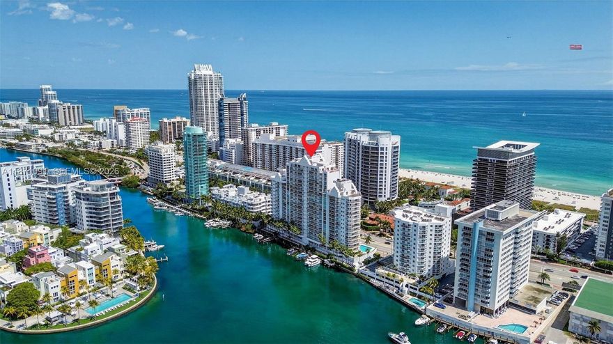 Rare residence with both ocean and Intracoastal views. Floor-to-ceiling windows flood the home with natural light, highlighting sleek new tile flooring and a beautifully updated kitchen. A private, unshared elevator opens directly to the unit, offering both privacy and convenience.

The east-facing balcony is the perfect spot to enjoy breathtaking sunrises over the ocean, while the west-facing balcony captures stunning sunset views of the Intracoastal and the Miami skyline.

Residents at The Grandview enjoy resort-style amenities including a pool, hot tub, sauna, fitness center, social room, 24-hour concierge and security. Beach access is just across the street, and valet service adds an extra level of convenience.

Schedule your private showing today.