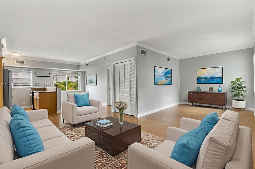 Rarely available Gulfstream condo. Investor friendly. Boutique waterfront sanctuary just steps from fabulous Las Olas Blvd. where you can enjoy dining, shopping, festivals and more.  Spacious 2/2 corner unit over looking the heated pool. Enjoy the convenience of an elevator, community laundry, assigned parking and gated security. Pet-friendly.  Rentals OK, twice a year, 90 day minimum. It’s the perfect blend of convenience and tranquility. Live the downtown lifestyle at a great price!
