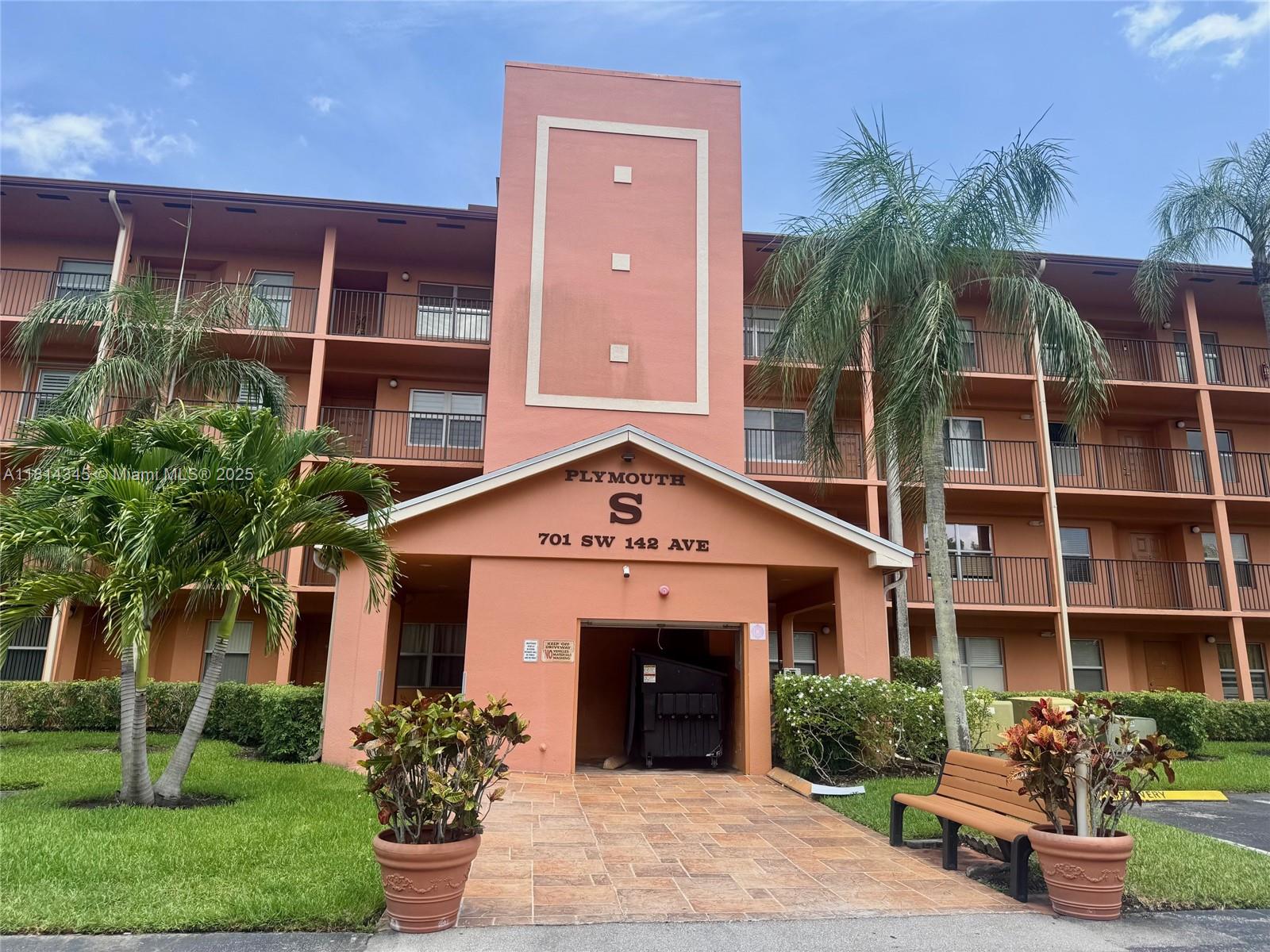 Coveted larger 2 bed/2 bath corner unit on 4th floor with 1533 SF under AC. Ample great area made bigger by enclosing the balcony with floor to ceiling windows. Well maintained & ready to move in unit. Very nice kitchen has SS appliances, white cabinets, mottled brown granite counters & pantry. Cozy breakfast nook beside kitchen with serving counter & built-in wine cooler. Large master with custom closets, double sinks & glass enclosed shower with both rain & movable shower heads. Very attractive cabinetry, counters & finishes. The unit is finished with 18 x 18 tiles and horizontal blinds throughout. Bedrooms & living areas all have ceiling fans with lights. Best 55+ Community in SE Florida near to I75, restaurants, shops & services. Community has amazing array of amenities for residents.