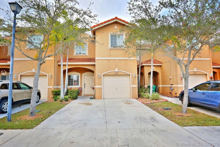 Lovely, 2-story lakefront townhouse in the desirable community of Santa Barbara at Cutler Bay. Located close to the scenic Old Cutler Trail, Black Point Park & Marina and the Deering Estate museum & nature preserve. 3BR/2.5BA  featuring light-filled living spaces including formal living/dining & family rooms. Open kitchen with wood cabinetry & breakfast bar. 2nd level master suite features walk-in closet. Enjoy outdoor living in private (fenced) garden overlooking  the lake. Home features include: separate laundry room, tile floors & 1 car garage. Walking distance to community clubhouse, pool & playground and to highly rated neighborhood schools. Just minutes to the FL Turnpike for easy access throughout South Florida.