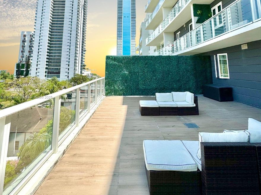 Live Where Miami Shines, Edgewater Gem Alert! Move in Special: 1st, last month, + $1,000 deposit.
Welcome to this beautifully furnished condo in a boutique Edgewater building, offering the perfect blend of comfort and convenience. Enjoy a spacious terrace balcony 450SF ideal for grilling or relaxing in the Miami sunshine. This pet-friendly unit is available for both short- and long-term stays and includes ample parking. Amenities include a rooftop pool and fitness room. Located just minutes from Wynwood, Midtown, and the Design District, you'll be close to Miami's top dining, shopping, and entertainment. With a relaxed vibe and modern amenities, this condo is a rare find in one of the city’s most sought-after neighborhoods. This unit is all about easy, breezy lifestyle.