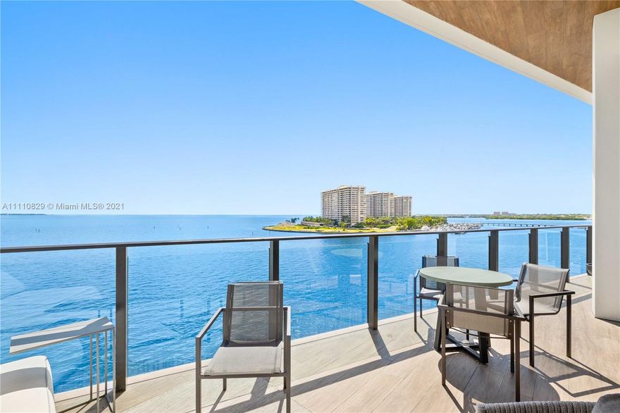 A RARE OPPORTUNITY TO LIVE IN THE BEST PENTHOUSE RESIDENCE AT THE FAIRCHILD COCONUT GROVE! Spanning over 3200 sqft., this four bedroom, five and a half bathroom plus service quarters, offers sprawling southeast water views from all its rooms. This residence comes partially furnished and is one of the few units that offers almost 13 ft of ceiling height with floor to ceiling windows. This residence has several custom upgrades including custom floors, Poliform closets through-out, Crestron lighting/AC controls, a large storage unit, and parking for three cars. The Fairchild is a full service building with Concierge, Porter, Valet parking, full gym/spa with hammam, roof-top pool with cabanas, summer kitchen with grill area, and outdoor cinema. Boat slip available for purchase with this unit.