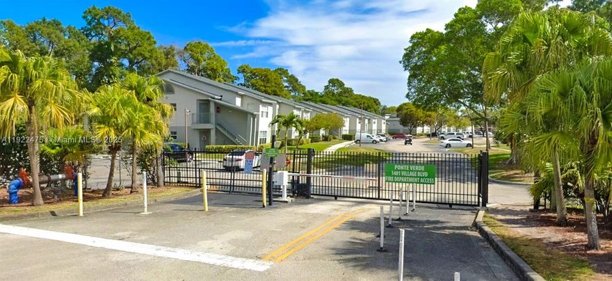 Located in the heart of West Palm Beach within a desirable gated community, this beautifully 1-bedroom, 1-bathroom first-floor unit is a must-see! Quiet gated community with great amenities.   
*MOVE IN WITH JUST FIRST MONTH AND SECURITY DEPOSIT*  realtors check broker remarks    
Full Size Washer & Dryer inside the unit, walk-in closets, central AC and all new utilities. Ponte verde is a resort style community with amenities includes security, 2 swimming pools, gym, tennis courts, recreational areas and more. Close to shopping centers and restaurants. . Minimum 650 Credit score required per the association. Please allow 2 weeks for HOA approval.    
Water Is Included In The Rent.   
The community boasts fantastic amenities, including a pool, gym, tennis court and secure gated access.
Conveniently situated near top-rated schools, parks, beaches, CityPlace, and the Palm Beach Outlet Mall, with easy access to I-95 and just minutes from Palm Beach International Airport. Don't miss this incredible rental opportunity!