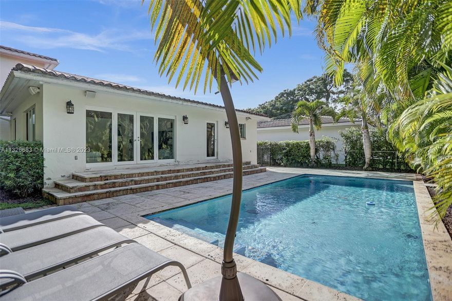 Welcome to this stunning two-story house nestled in upscale area of Coral Gables in the exclusive Riviera Golf Country Club area.
5 Bed, 4.5 Baths including a maid's quarters and laundry room.
Enjoy the formal living, dining, and cozy family room with a working chimney.
Contemporary eat-in kitchen with high end appliances and spacious baths.
Private den/office and separate kid's study area. 6 parking spaces including 2 indoor garages. Private backyard with a beautiful large pool and covered terrace.
Don't miss this opportunity to own an exquisite home in upscale Coral Gables in Miami Dade, FL. 
Built in 1951 and completely gut renovated/Effective year built in 2001 (See documents attached).