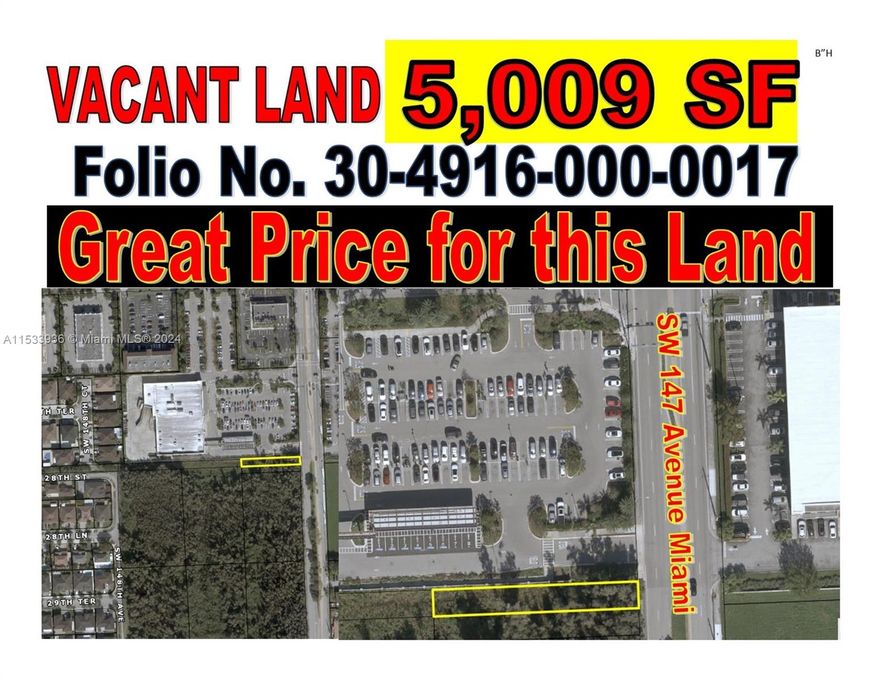 FANTASTIC LOCATION — AMAZING PRICE
5,009 SF Vacant Land
Priced to Sell: Only $120,000
A rare opportunity to purchase a well-located parcel at a very affordable price. Ideal for future development or investment with strong potential in a high-demand area.
Don’t miss this incredible deal!