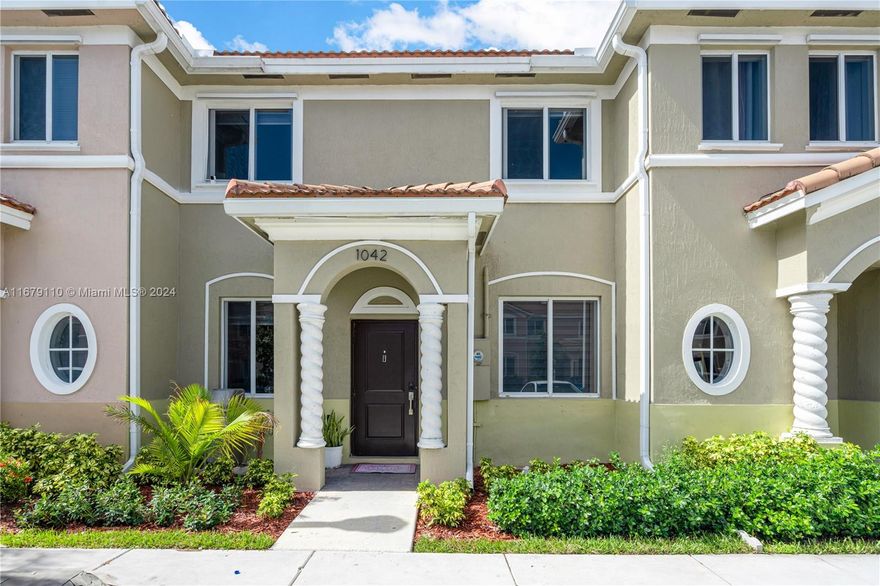 MOTIVATED SELLER for this beautiful 3 bedroom, 2.5 bath home built in 2021 in secure and gated community of Towns of Seascape. Property offers comfortable living room that welcomes you into the spacious dining and family with plenty of natural light. Tile throughout, a modern kitchen, granite countertops, lots of cabinetry and storage, laundry room, and a private patio area great for relaxing or entertaining. Primary bedroom upstairs has full bathroom and large closet, hallway closets and nice sized bedrooms. Two parking spaces in front, a community pool, dog park, family park, outdoor fitness gym and 24hour security. HOA includes high speed internet/cable. Property won’t last, come see it! Conveniently located near restaurants, department stores, great schools, Turnpike & US1.