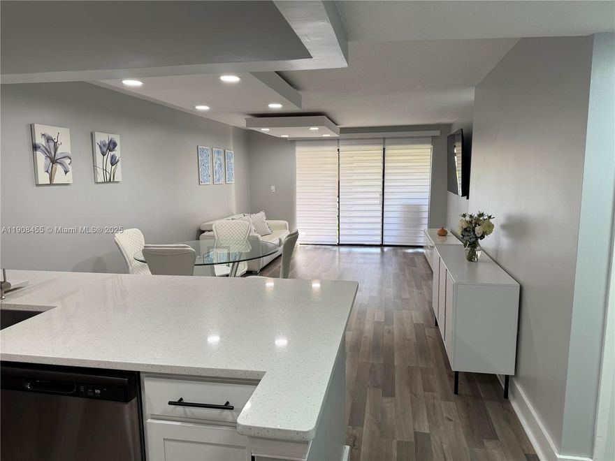 Fully remodeled 2-bedroom, 2-bath condo featuring in-unit laundry and accordion shutters for hurricane protection. Brand new A/C (2025) and roof replaced in 2018. The HOA covers roof, water, cable, and Wi-Fi—offering low-maintenance living and great value! Beautiful modern finishes throughout. Conveniently located near shopping, dining, and major highways. Financing available with as little as 3% down or up to 100% for qualified buyers!