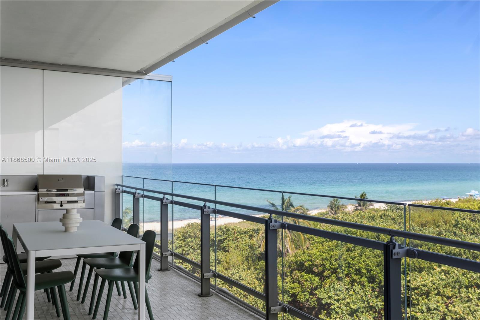 Eighty Seven Park by Renzo Piano offers 66 exclusive oceanfront residences in Miami Beach’s newest neighborhood, seamlessly blending park and ocean living. Enjoy expansive balconies with panoramic views of the Atlantic and the 35-acre North Shore Park. Residences feature 10-foot ceilings, floor-to-ceiling windows, and high-end finishes, including Wolf & Sub-Zero appliances, natural stone surfaces, and Zucchetti fixtures. A 578 sq. ft. wraparound terrace enhances the indoor-outdoor experience. This full-service building includes 24-hour concierge, fitness center, spa rooms with sauna and steam, pool and beach services with restaurant.