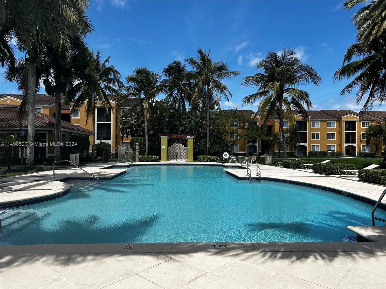 This spacious 2/2 has a soothing lake view from its balcony. New AC unit installed last year and has new laundry doors. Must see.