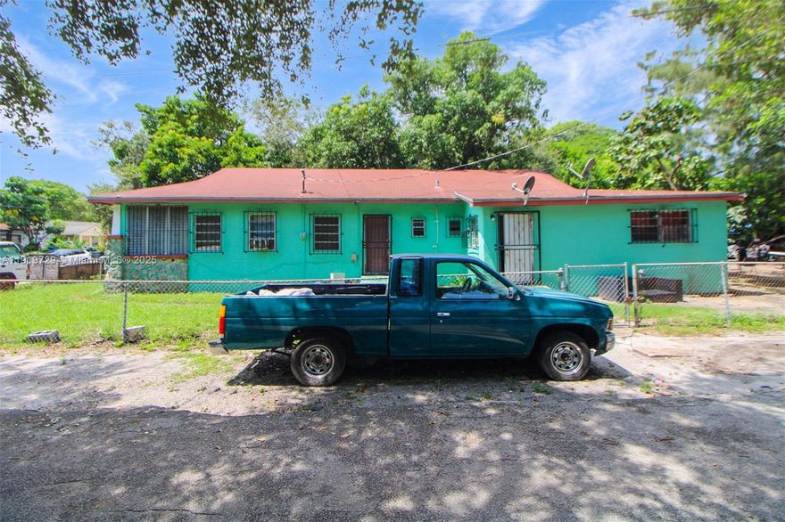 Priced To Sell ASAP. Buy and Hold For Land Value And Potential Of Redevelopment (Duplez Zoning) or fix and Flip, Solid Fix N Flip Comps  + Mil $ Developments Nearby. Property Is Currently Being Used As 3 Separate 2 Bedrooms/ 1 Bathroom. 2 Rear Units Are Occupied With Tenants In Outdated Units That Pay Well Below Market. Front Unit Is Empty And Disqualifies This Property From Financing. Please No Sight Un-Seen Offers, Please Do Not Disturb Tenants As They Are Not Friendly. Scheduling Upon Request, Contact LA. Property Is Centrally Located In One Of Miami’s Fastest-Growing Neighborhoods On A Spacious 7,800 Sq Ft Lot. Non Flood Zone. Roof Is Over 20yrs Old But Well Taken Care Of With No Current Issues. 1 Meter. No Central AC. Cash Or Hard Money. Property is in Probate and has a designated title company. (Disclaimer: Buyers shall do their own due diligence regarding accurate representation of this property and verification of all tangibles)