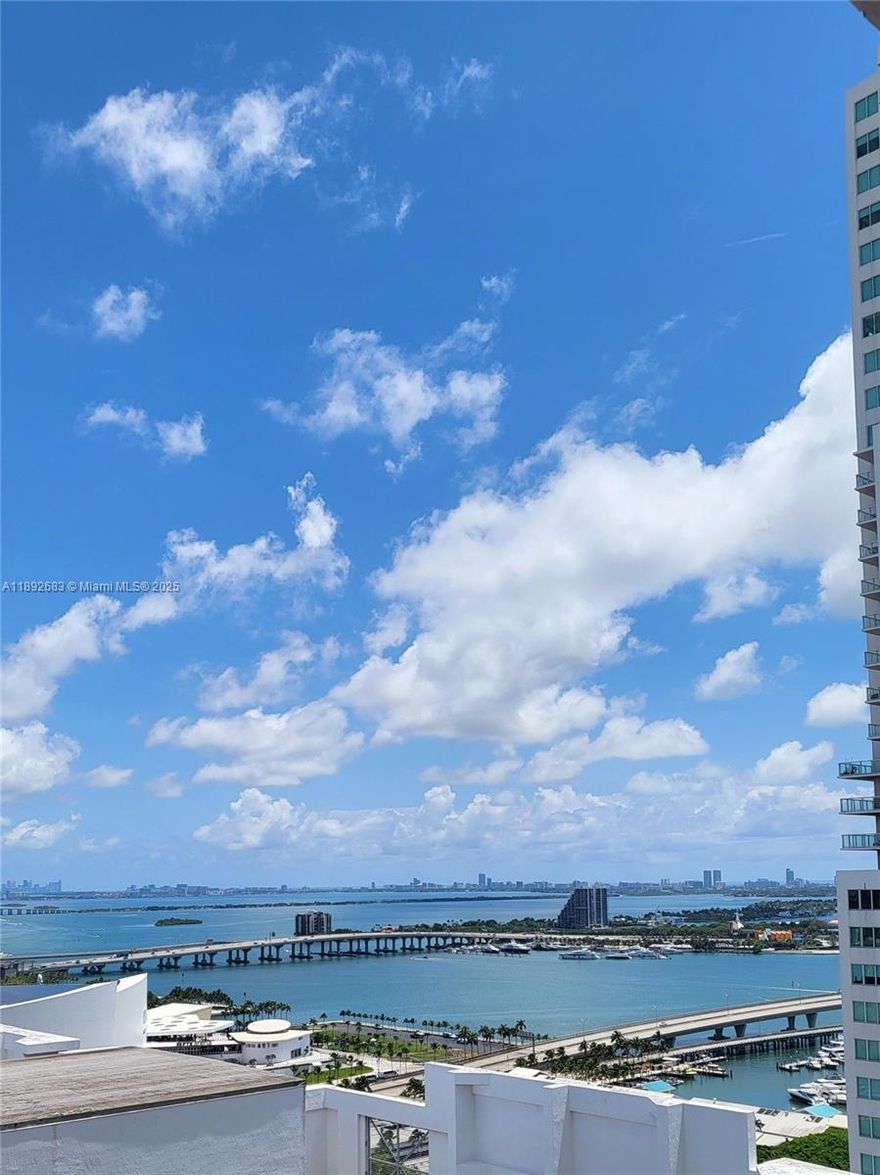 ***AIRBNB/DAILY RENTALS ALLOWED-PERFECT FOR INVESTORS*** MOST AFFORDABLE UNIT IN THE BUILDING! **HIGH FLOOR** Incredible water views - TURNKEY studio in prime downtown Miami area. Apt is fully equipped w/ European kitchen and top of the line appliances, washer and dryer in unit. High-quality modular furniture, sleeps 4, smart device keyless entry, rain shower, smart TV, book self-service, a space where functionality is catered for.  Excellent walkability, public transportation across the street, close to major sports, entertainment events, and restaurants. Just 10 min. to MIA Airport.