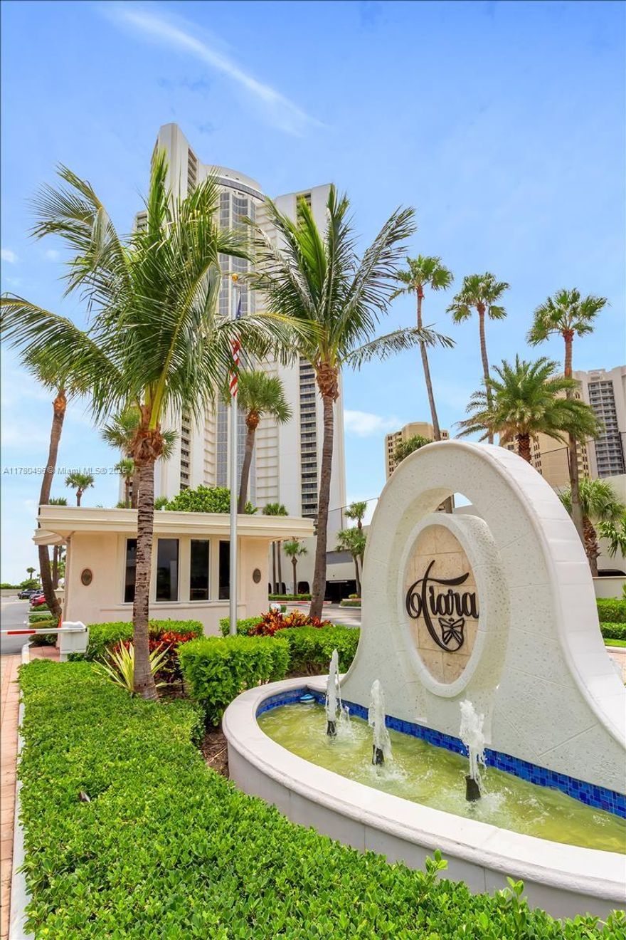 1 Bed/1.5 Bath Beautiful unit available for immediate annual lease. Granite counters, stainless steel appliances ,luxury vinyl throughout. Washer/Dryer inside unit. King size bed in bedroom and leather sofa bed in the living room. Unit has Ocean View balcony from the living room and bedroom.  Tiara is a luxury amenity building that offers a true resort lifestyle: valet, 24/7 concierge & manned gate. Heated pool, separate jacuzzi, tennis, men's & women's fitness centers w/ steam room & sauna, billiard room, library, & card room. Beachside restaurant - eat-in or delivery. 43rd floor Marquis lounge w/ 360-degree view . Very close to 1st class shopping, dining & entertainment.
Seasonal lease at $4500/Month.