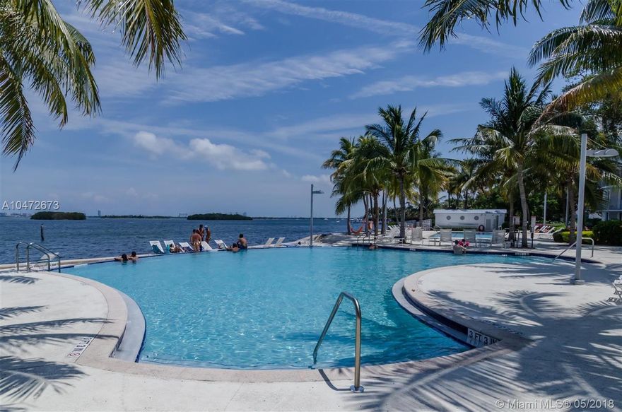 Live where you vacation. This one a a kind gated resort style community which includes a man made beach area with BBQ, beach volley, hammocks, SUP/Kayak storage, infinity pool, lap pool, jacuzzi, steam room, state of the art gym and Bistro. Spacious Studio with stylish separation of living/bedroom area. Large kitchen with stainless steel appliances and granite countertop. Nice private terrace overlooking lush landscaping. Large custom walk-in closet and plenty of additional storage. Rent includes 1 parking space, water and sewer. Pets welcome with Pet deposit. Livingroom divider and attached tv console included.
