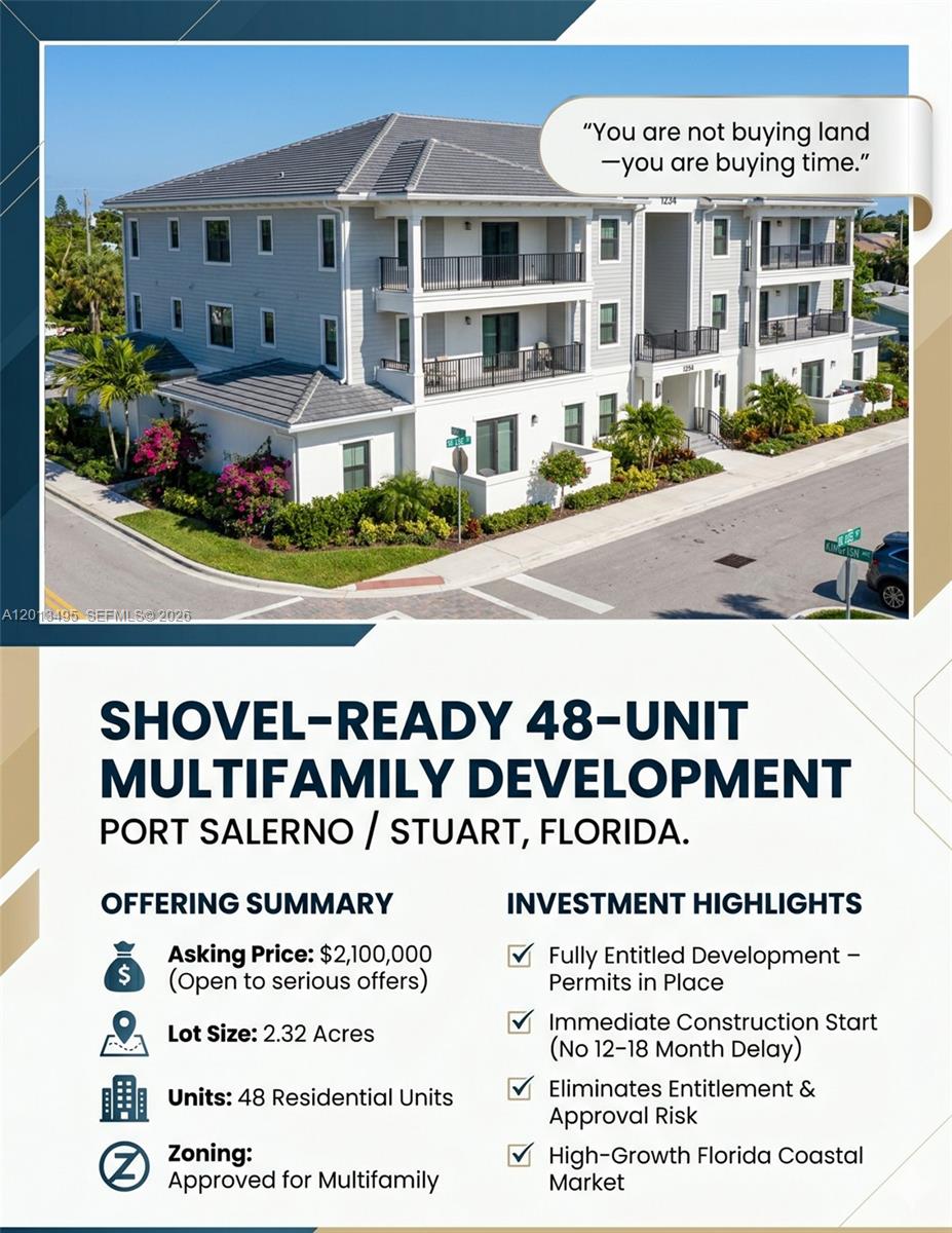 0 SE Lee St &, Stuart, FL, 34997/$2,100,000 4 0 SE Lee St &
