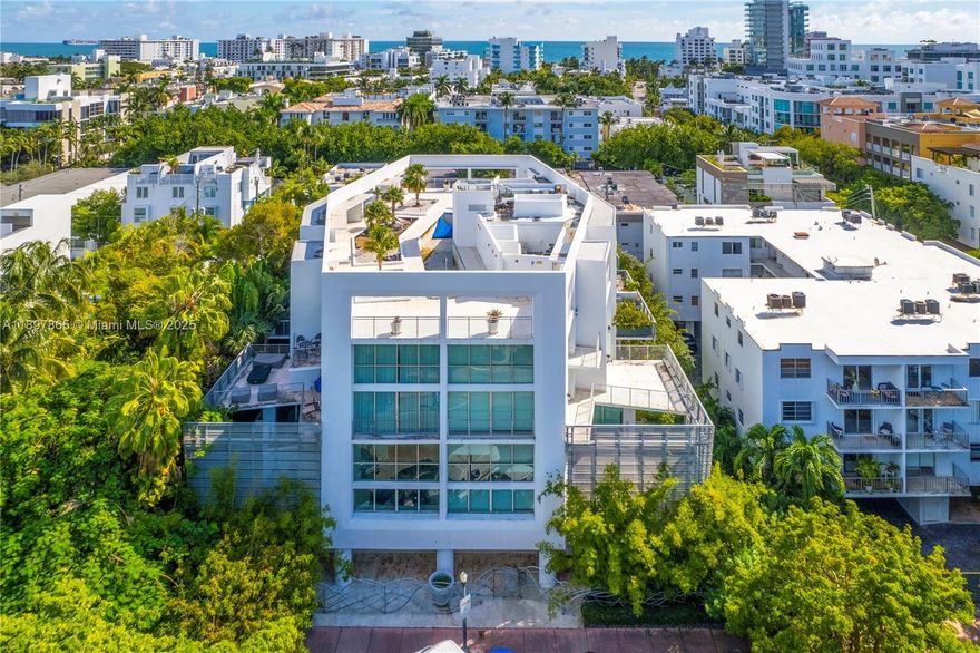 Experience luxury in the heart of Miami Beach with this renovated 1 bedroom, 1.5 bathroom condo in the chic Ilona Boutique building, a creation of famed architect Chad Oppenheim. This residence boasts a living area with impressive 20’ floor-to-ceiling windows for wonderful natural light. Step outside to a spacious terrace from the living room or enjoy the private balcony connected to the master bedroom. Modern conveniences include in-unit full size washer & dryer and 1 assigned gated parking space. Located in the coveted South of Fifth neighborhood, you're just moments away from top-tier dining, South Pointe Park, marina and the beach. Upcoming renovations to the common areas. Rooftop pool almost completed work which will enhance this sought after Chad Oppenheim design building.