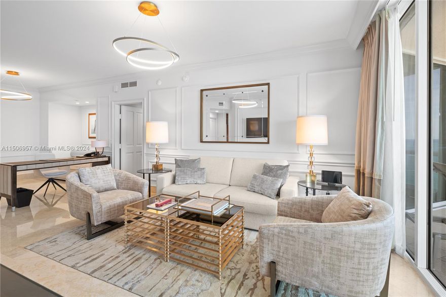 A RARE GEM ONLY ONE AVAILABLE CONDO HOTEL.  BE PART OF ACQUALINA OCEAN RESIDENCES AND RESORT. A FIVE STAR AND FIVE DIAMOND HOTEL ONLY 1 OF 76 IN THE WORLD. THIS IS THE CELLINI UNIT 2,035 SQFT 2 BED/LOCKOUT UNIT. CALL FOR MORE DETAILS ON THE PROGRAM. 3 POOLS, BCH CLUB, 4 RESTAURANTS, 20,000 SQFT SPA.
Current Special Assessment of approximately $1,000 per month.