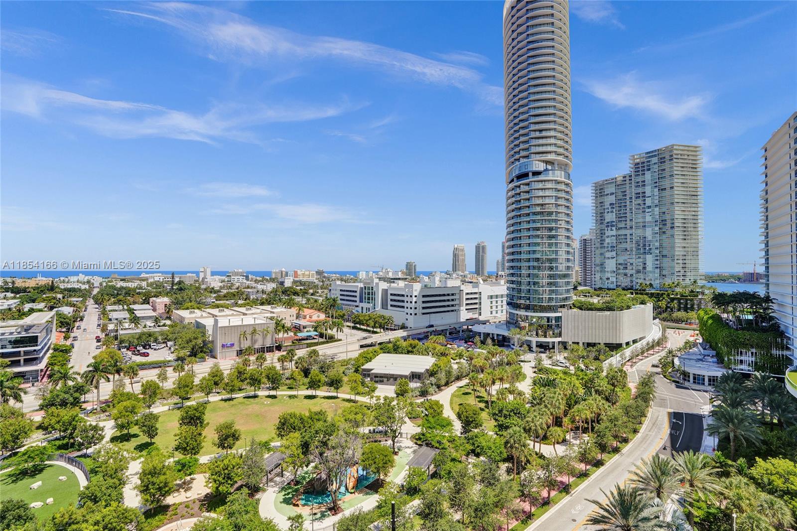 A rare offering! Fully renovated 3BD/2BA at The Floridian in Miami Beach! Fully renovated in Summer 2025, residence features a spacious split floor plan, porcelain floors, impact windows + a large balcony w/ views of 3-acre Canopy Park + South Beach. The sleek open kitchen boasts premium cabinetry, new stainless appliances, + a chic breakfast bar. Spa-style baths offer high-end stone and custom vanities. Includes TWO parking spaces and in-unit washer/dryer. Five-star amenities: two bayfront pools, gym, tennis, BBQ, boat docks, market, + redesigned lobby. Rent 2x/year, 6-month min. No Special Assessments in place!