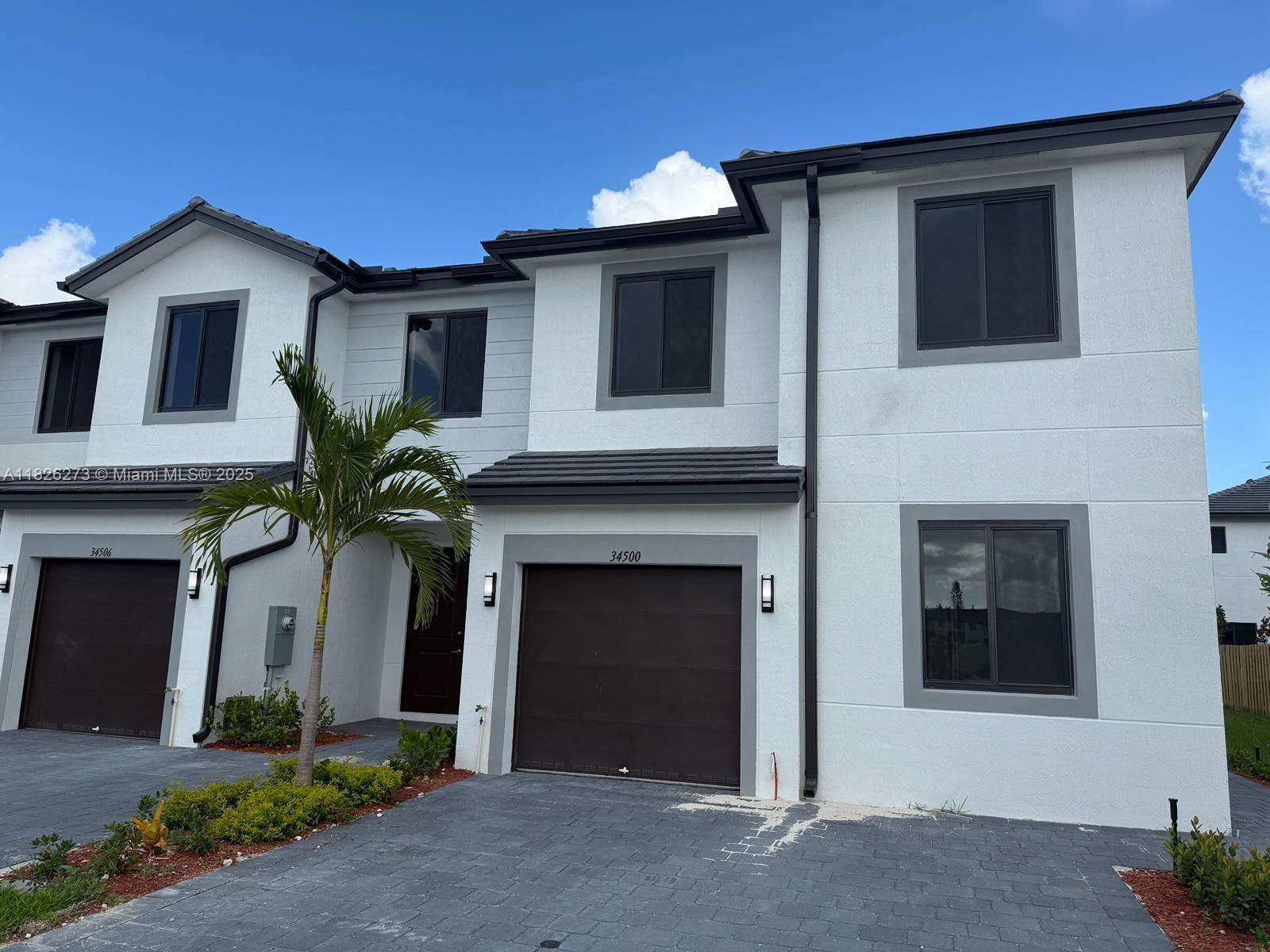 BRAND NEW 2025! Corner townhome located in the Century Park Square community with a 1 car garage and plenty of parking. Featuring an area of 2,029 Sq Ft with 4 bedrooms and 2.5 bathrooms. This property features luxury finishes with 24x24 porcelain downstairs, laminate flooring in the stairs and in the bedrooms, modern kitchen with Italian-style wooden cabinets, stainless steel appliances, anti-impact windows and zebra blinds. Only 25 minutes away from the Dadeland mall and 30 minutes from the beautiful beaches of the keys.