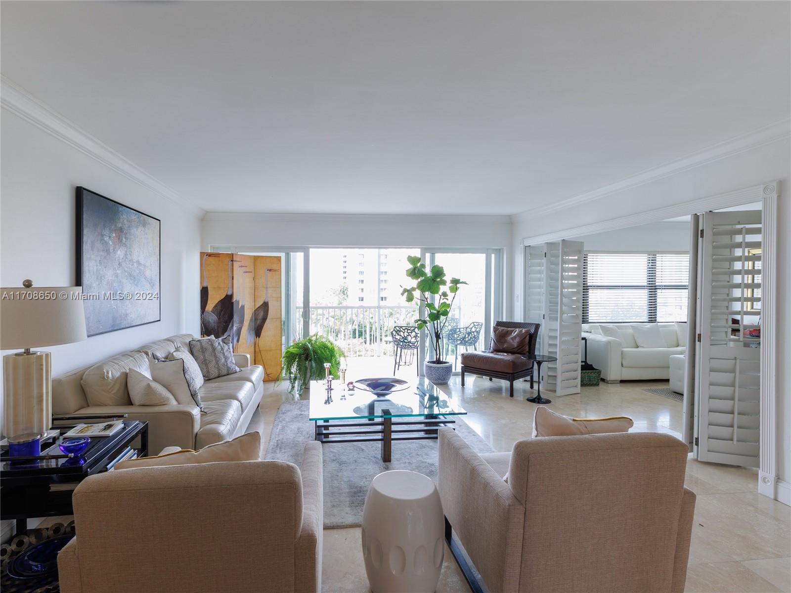 Amazing luxurious condo on 8th floor offering panoramic island, city, bay & ocean views. Immaculate 2/2 convertible, fully furnished. Situated across the street with private access to white sandy beaches adjacent to the Ritz-Carlton where Galen Breaker residents may enjoy an elevated tropical lifestyle.
Completely renovated with marble flooring throughout the unit. Kitchen fully equipped. Porcelain countertops in kitchen and bathroom vanities. Walk-in closets in master suite. Charming boutique building with remodeled lobby, social room, pool & barbeque areas on the ground level. Walking distance to parks, community center, cafes, restaurants, and island shops. Seasonal or yearly lease considered. Renters insurance required. Unit is vacant and move-in ready