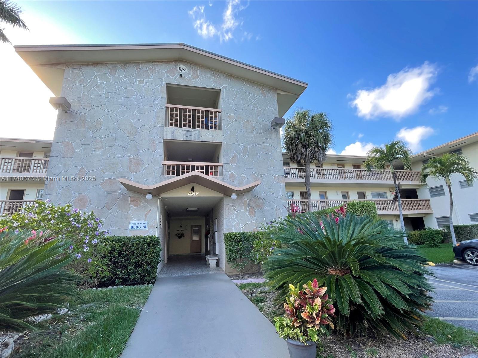 Property for Sale at 17090 Ne 14th Ave 314, Miami, Broward County, Florida - Bedrooms: 2 
Bathrooms: 1  - $110,000