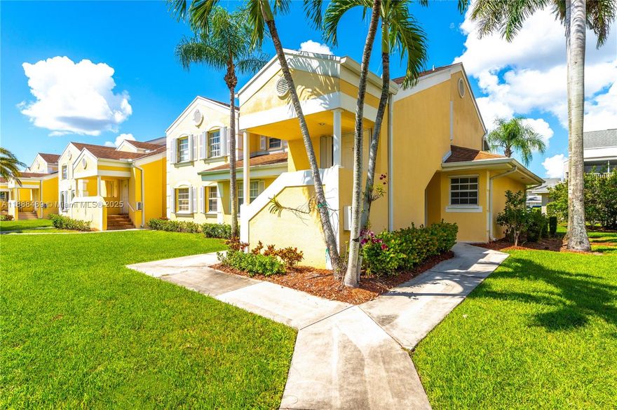 Beautiful 3/2 corner unit located on the first floor. Enjoy resort-style amenities including BBQ/picnic area, billiard room, clubhouse, exercise room, heated pool, library, shuffleboard, and spa/hot tub. Condo fees cover basic cable, internet, Wi-Fi, alarm, clubhouse access, roof repairs, and 24-hour guard at gated entrance. Assigned parking and plenty of guest parking available.