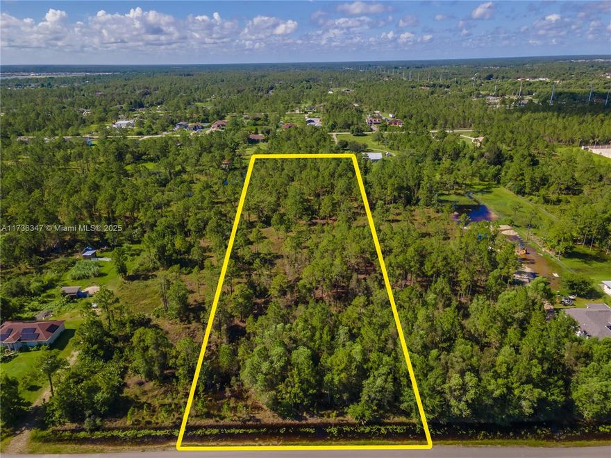 Gorgeous 2.73 lot in a high demand area is available for sale! The lot is tucked away amongst other similar lots and offers great privacy along with the space to build a home to suit. This region is bursting with development and opportunity. A New Publix anchored strip mall is being developed with community staples like restaurants, national brand stores, salon/barbershop, and more. There is also the development of Big Corkscrew Island Regional Park which represents a multimillion dollar regional investment and will make this an area of future recreation and leisure.