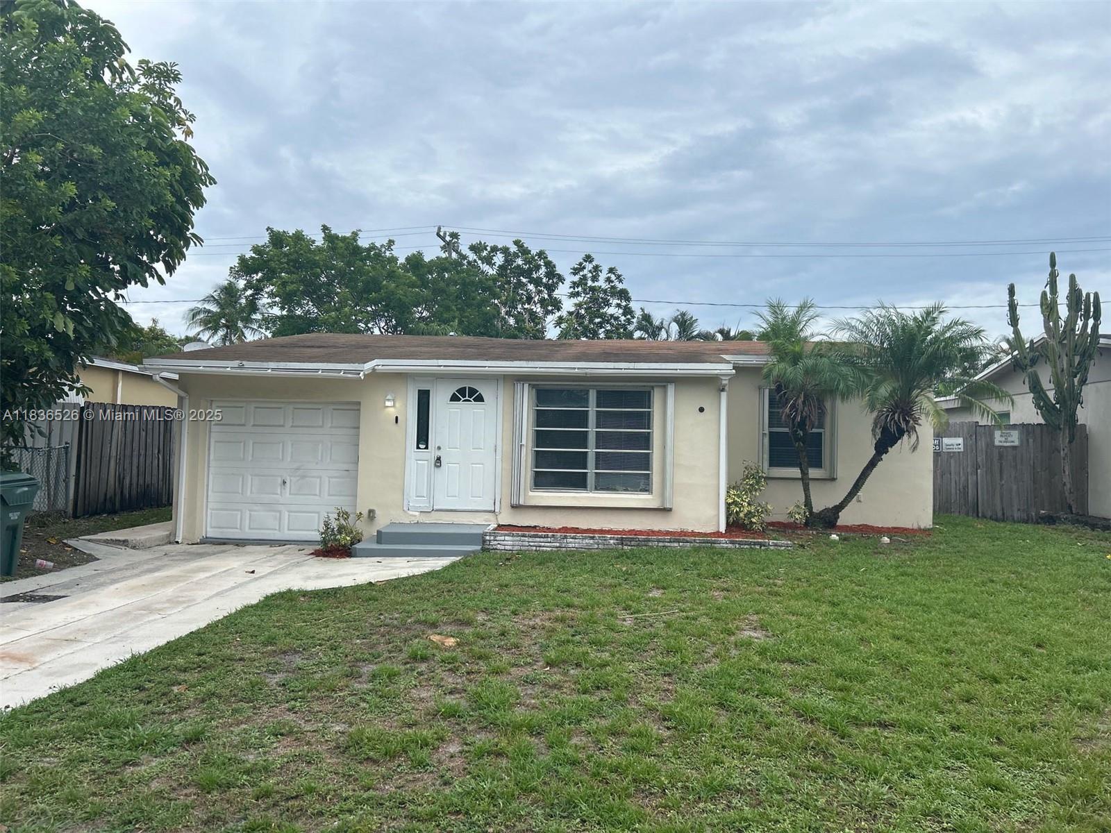 Charming ranch-style home featuring a 2/2 layout, a one-car garage, and a private pool. The property is in move-in ready condition, offering comfortable living both inside and out. Ideal for buyers seeking a well-maintained home with great outdoor space.
