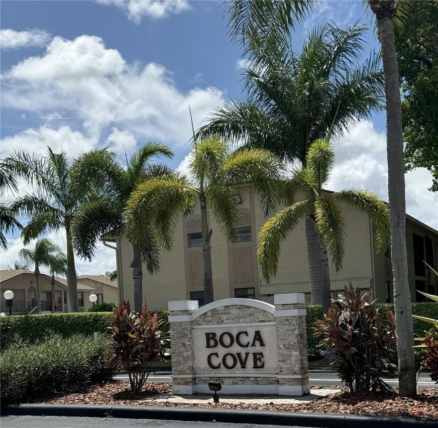 Welcome to Boca Cove! This beautifully updated 2-bedroom, 2-bath condo offers modern finishes in a peaceful Boca Raton community. The kitchen features crisp white cabinetry, quartz countertops, and sleek luxury vinyl flooring throughout.  Enjoy the convenience of quick association approval with a 680-credit score, plus water and cable included in your monthly dues. The gated community offers fantastic amenities, including a pool and fitness center.  
This pet-friendly, all-ages community provides the perfect blend of comfort and lifestyle in a secure setting. Don’t miss your chance to call Boca Cove home!
