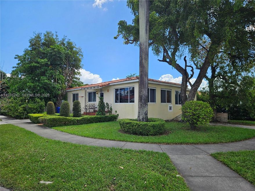 Prime Corner Lot Gem: Steps from Messi's Inter Miami Stadium!
Updated 4BD/3BA home 1,496 sq ft on oversized 7,020 sq ft corner lot—room for pool, landscaping, expansions, or even a guest house. Built 1950, move-in ready with new roof, 3-yr A/C, full impact windows for storm protection and handicap access.
Key Features:
Bright open layout, kitchen-dining.
Central A/C, off-street parking for multiple vehicles
Tree-shaded yard in quiet, family-friendly neighborhood with low maintenance
Location Highlights:
1 BLOCK from Miami Freedom Park (opening Apr 2026)—walk to Inter Miami CF games, public parks, Tri-Rail, MIA airport. Minutes transit to all areas. Secure this prime spot before stadium debut skyrockets values further!