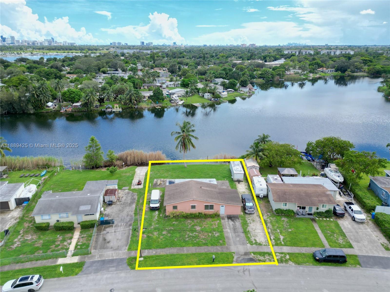 CASH ONLY.. Investor special.. Rarely Available 10,200 sq.ft Waterfront property. Incredible lot with 85 feet on the water. Motorized boats/jetskis welcome. Popular neighborhood for airbnb investments.