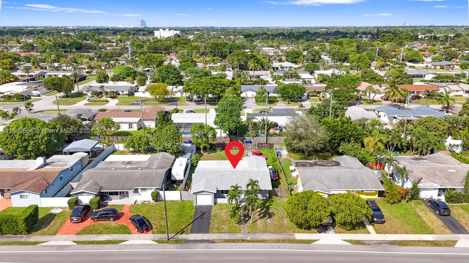 This beautifully remodeled 3-bedroom, 3-bath home in the desirable Hollywood Hills spans 1,447 sqft and features a brand new roof, AC, water heater, electrical, tile floors, and plumbing (all updated in 2023). It boasts stainless steel appliances, impact glass windows, a smart thermostat, and modern lighting. The spacious living and dining areas lead to a fenced yard with a new concrete slab and a screened patio, perfect for entertaining or relaxing. It's conveniently located near major highways, shopping, dining, and entertainment, just minutes from Downtown Hollywood and the beaches. NO HOA!!! GARAGE IS BEING RENOVATED. Open House November 23, 2024 from 10am to 1pm.