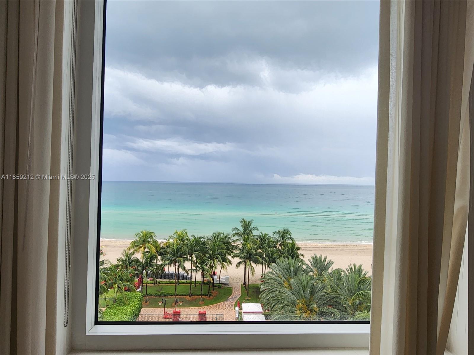 Spectacular residence at the world-renowned Acqualina Resort. This 3-bed, 3-bath home offers breathtaking sunrise ocean views and sunset cityscapes from two spacious private terraces. Floor-to-ceiling windows fill the home with natural light, highlighting elegant finishes and an open layout ideal for relaxing or entertaining. Enjoy 5-star amenities: 3 oceanfront pools, beach service, 3 restaurants, spa, concierge, and unmatched staff. Private lobby entrance ensures enhanced privacy. Video walk through available.