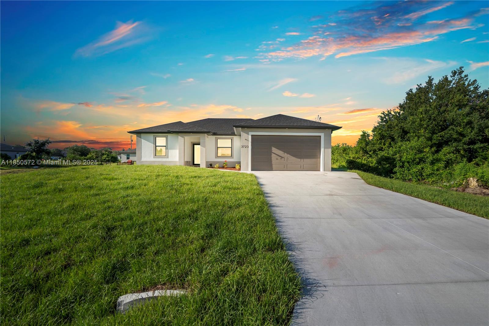 Seller Motivated! New Construction – Ready to Move In! Located on a quiet dead-end street, this stunning 3-bedroom, 2-bath home offers 1,344 sqft under air in one of the most desirable areas of SW Lehigh (LA04). Enjoy an extra-long driveway, walkways on both sides of the house, and a large screened, tiled lanai — perfect for outdoor living and entertaining. The home features impact windows, a modern open layout, granite kitchen countertops, stainless steel appliances, and elegant style finishes throughout. Also includes a structural warranty for peace of mind. Conveniently located just minutes from Fort Myers, with quick access to SR-82 and all major roads, plus nearby schools, shopping, and new development all around. This home checks all the boxes — don’t miss your chance!