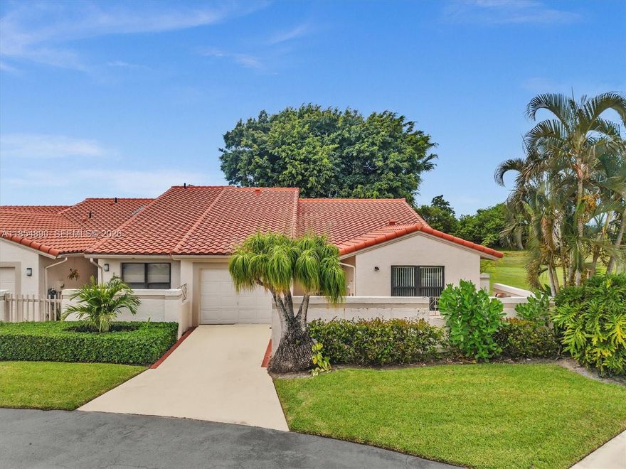 LOW DOWN PAYMENT/FHA LOANS WELCOME - Skip the renovations and step into a home that’s move-in ready. This 3-bed, 2-bath villa in the gated community of Brentwood of Boca features vaulted ceilings, a bright split-bedroom floor plan, and a 1-car garage. Major improvements were completed in 2022–2023, including remodeled kitchen and baths, new appliances, A/C, water heater, electrical panel, water softener system, and full impact windows. Roof 2008. Brentwood offers the convenience many buyers seek—secure gated entry, community pool and spa, fitness center, tennis, clubhouse, and low-maintenance living. HOA includes cable, security, lawn care, and more. Pet-friendly. Impact windows help with insurance savings. Rare 3-bed villa in a gated central Boca community at this price point. Ideal for relocation, seasonal use, or year-round living with low-maintenance amenities. Prime access to Town Center Mall, Sugar Sand Park, top-rated schools, restaurants, beaches, and major commuter routes.