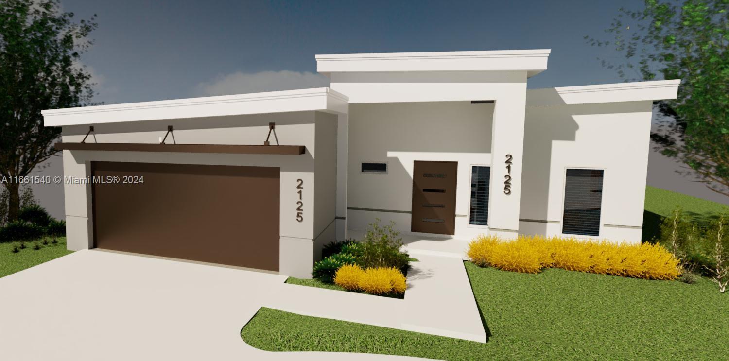 Modern Designed New construction single family home to be completed November 2024. Located in the heart of Port St. Lucie just minutes from all new retail and main Highways this home features 4 bedrooms 2.5 bathroom and a "Bonus room". Built by Karam Brothers with an open floor plan, an expansive 12X18 covered patio to enjoy the outdoors, and an oversized 2 car garage with lots of extra storage space. Impact windows and doors to keep you worry free during hurricane season. This home is uniquely positioned on the lot to truly maximize the space potential, giving you an "L" shaped backyard environment, with room for a future pool, RV/ BOAT parking and storage and much more