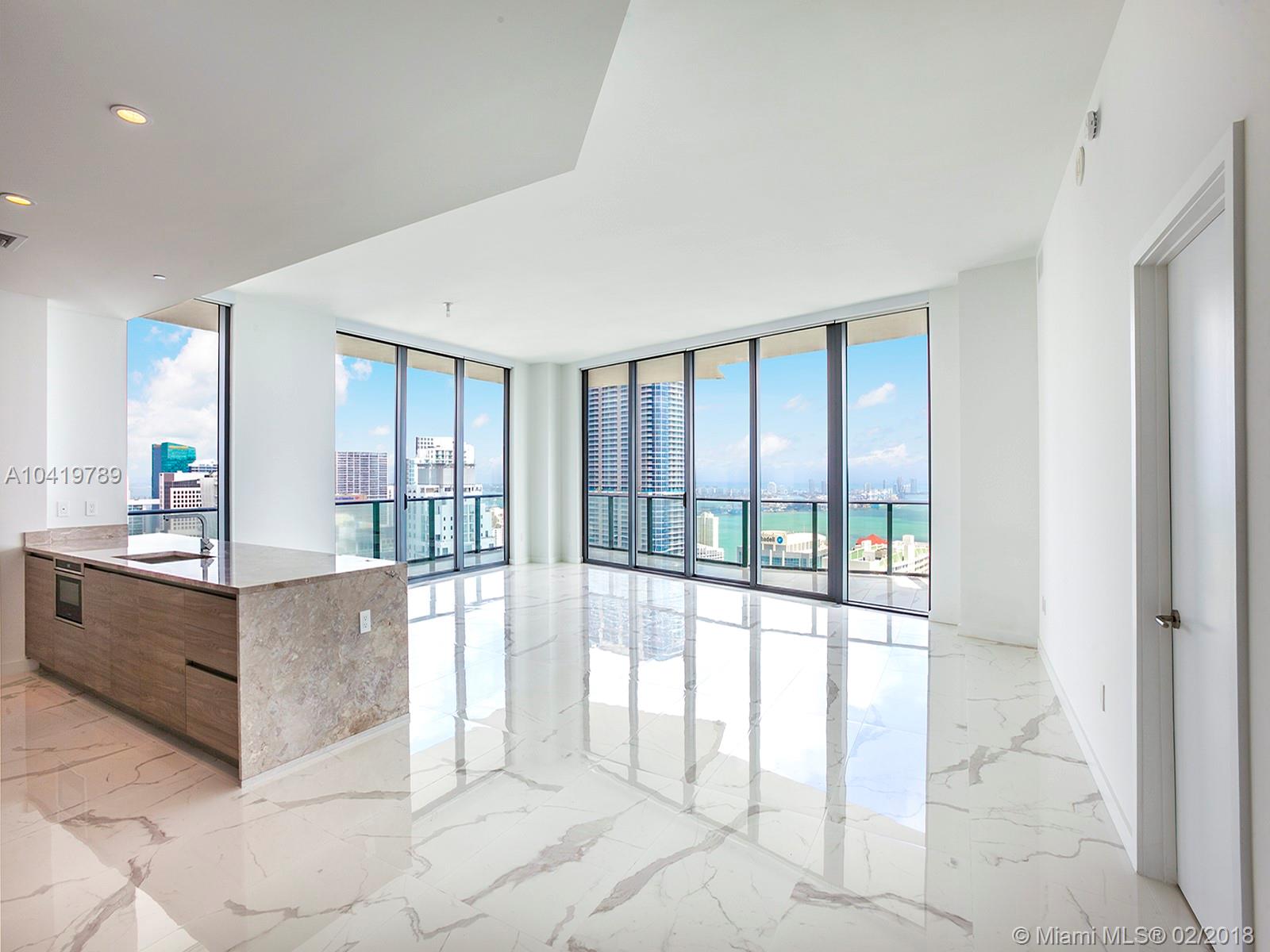 Incredible penthouse unit located at the brand new SLS Brickell Residences. This 3 bed, 3.5 bath residence has breathtaking views of Biscayne Bay and the Brickell skyline. Located on the northeast corner of the building , this corner unit has a complete wrap around balcony spanning the entire residence. delivery fully finished with custom closet cabinetry, imported Italian porcelain floors, top of the line appliances and the best amenities available to all residents including a private rooftop pool, full service gym and spa, full service bar and kitchen in master pool, access to SLS Beach Club and much more.