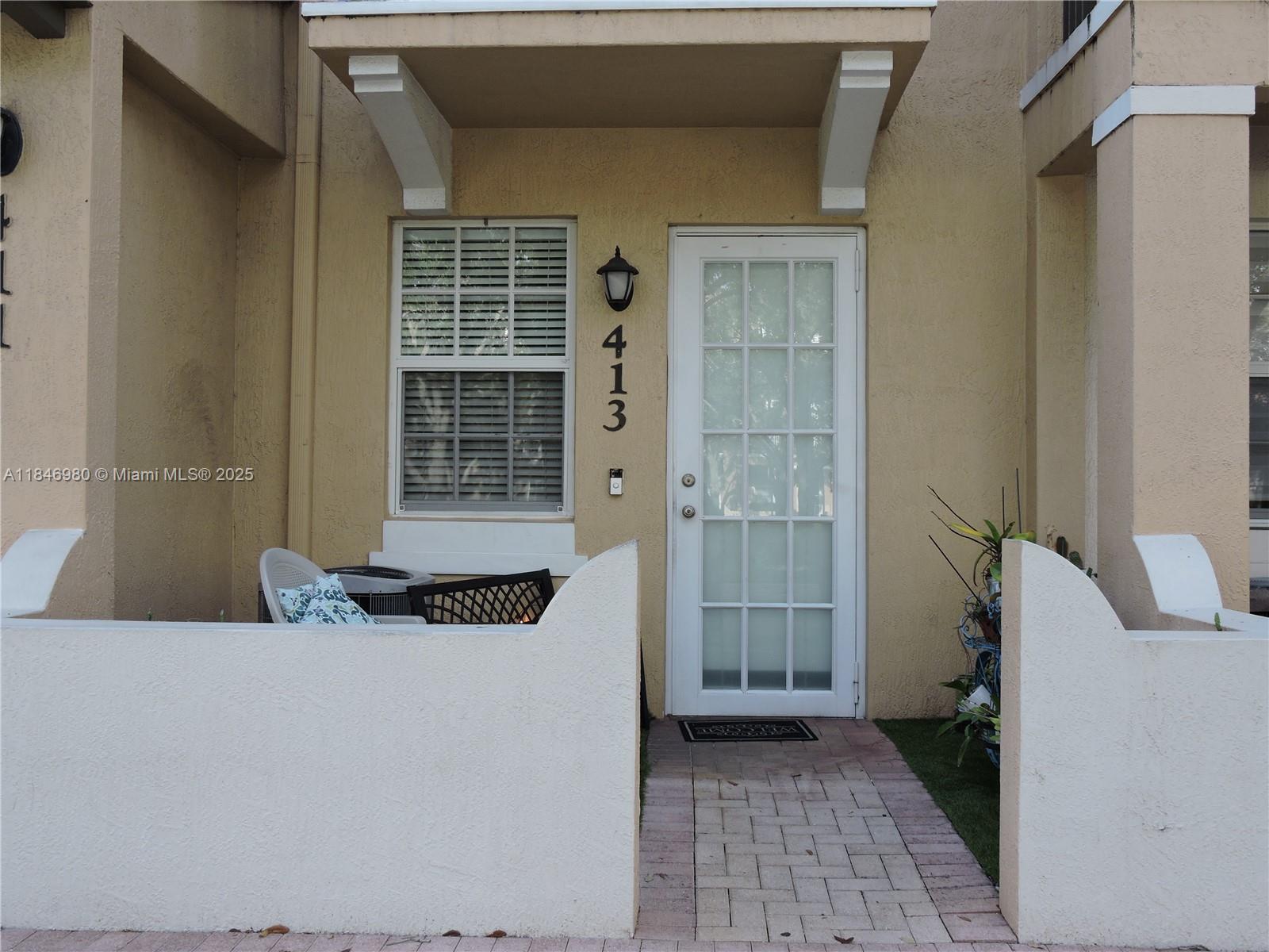 Beautiful unit on ground floor located in Cobblestone it's luxury community in Pembroke Pines. This unit is immaculate and spacious 2 bedrooms 2 baths. Large master suite with coffered ceiling, master bath w/double skink. Nice kitchen with granite counter tops and lots of storage, washer, and dryer, ceramic tile, walking closets, high ceilings, Impact windows and doors. Plenty closet space. Freshly painted wall. Community with many amenities like Gym, Pool, playgrounds and party facilities.