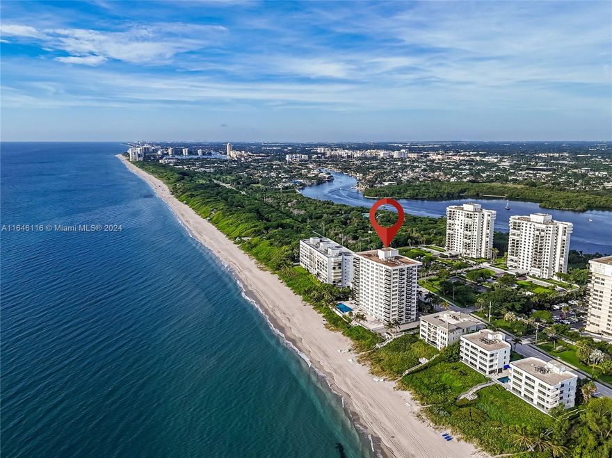 This stunning 2-bedroom, 2-bathroom condo offers breathtaking ocean views from every room. Enjoy direct access to the pristine sands of Boca Raton and indulge in the luxury of beachfront living. The spacious floor plan features modern finishes, floor-to-ceiling windows, and resort-style amenities. This unit is a direct ocean corner with panoramic views. The building itself is architecturally stunning, with a gorgeous lobby, marble hallways, 24-hour security, concierge services, a fitness center, steam room, sauna, and a large square footage.