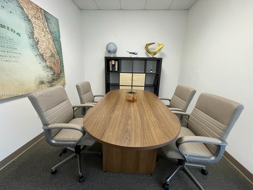 Warehouse unit totaling 1,230 SF, featuring a lobby, private office, and a spacious warehouse area. Centrally located near Dolphin Mall and International Mall, with quick access to major highways including the Turnpike and Palmetto Expressway. The unit includes two assigned parking spaces directly in front of the entrance. Excellent strategic location for businesses needing a warehouse-office layout. Ideal for a variety of commercial uses. Easy to show.
