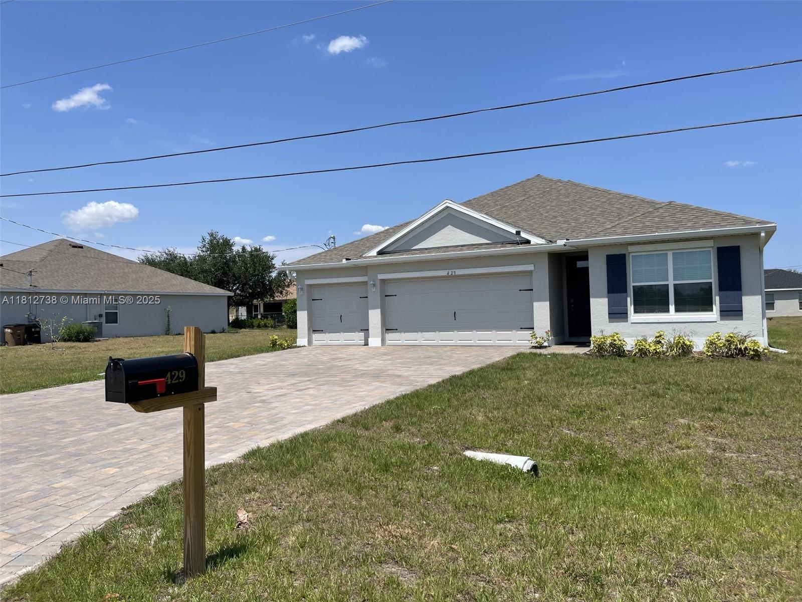 Rental Property at 429 Juanita Pl 429, Cape Coral, Lee County, Florida - Bedrooms: 4 
Bathrooms: 2  - $2,550 MO.