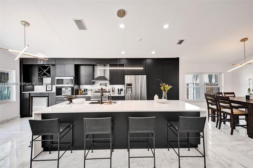 This beautifully remodeled house blends modern elegance with functional design in The Lakes @ Weston! Zoned for A-rated Weston schools, this stunning 4BR/3BA home features large-format tile floors, soaring ceilings, impact windows & doors, and a new stunning gourmet kitchen with quartz countertops, an oversized island with ample storage, a bar station with beverage fridge, and a full wall of custom cabinetry from ceiling to floor for exceptional storage. The spacious owner?s suite includes a spa-style bath, and all three bathrooms have been fully updated. Community amenities include pool, soccer field, and playground. Walk to shopping, dining & worship. No association approval required. Rent includes landscaping, sprinkler maintenance & all exterior maintenance. Ask about rental specials!