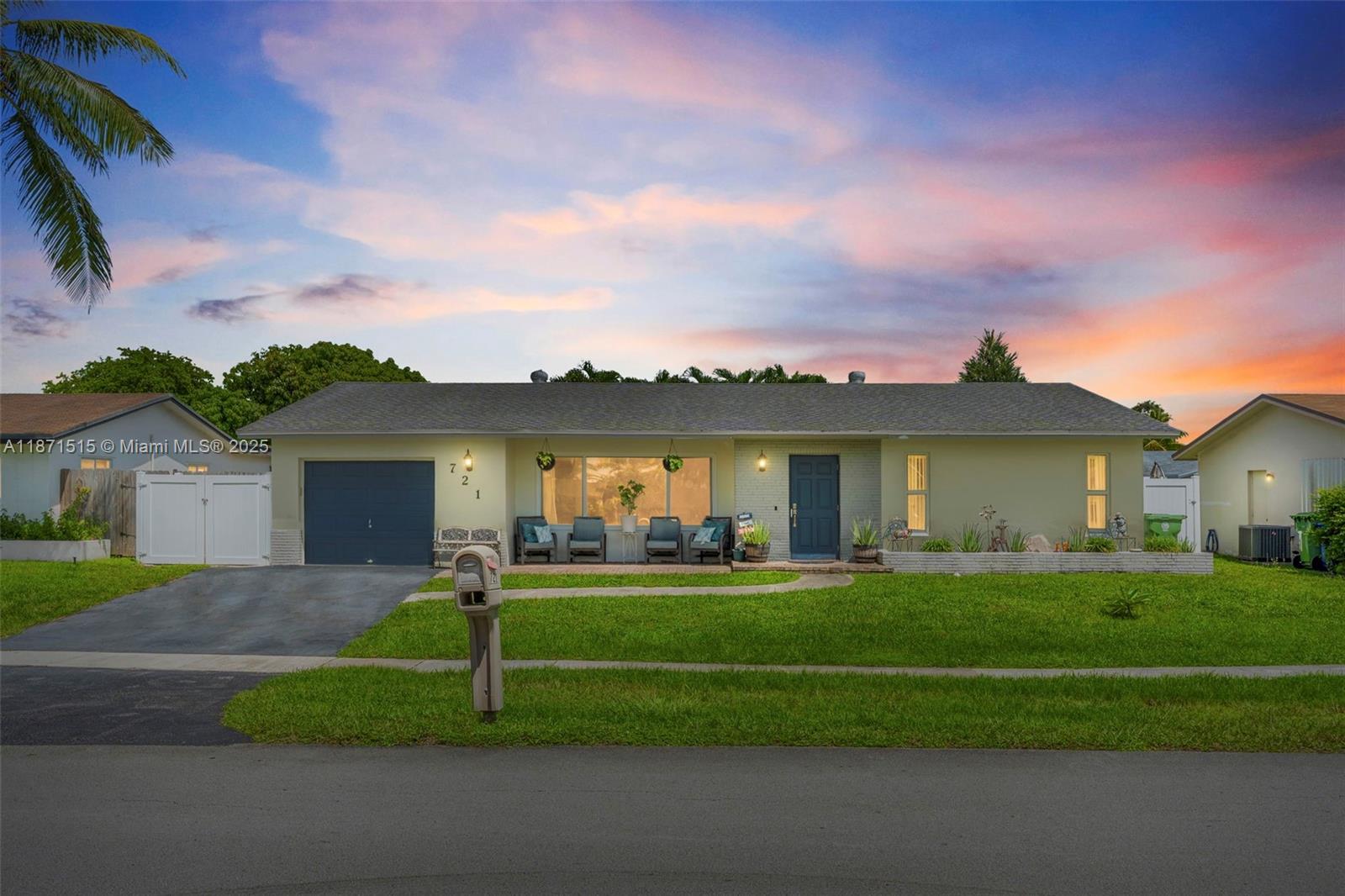 Spacious 4-bedroom, 2-bath home in desirable Pasadena Lakes with - NO HOA.
Welcome to your dream home! This beautiful home offers the perfect blend of comfort, functionality, and location. Step into the elegant formal living room and dining room with high ceiling, then flow into an oversized 475 sq. ft. family room- ideal for entertaining. There is versatile multipurpose room off the kitchen. All bedrooms offer oversized walk-in closets, and the remodeled bath includes double sinks. Recent upgrades include new AC(2025) tankless water heater, and all hurricane impact windows. Outdoors, enjoy three sitting areas to enjoy morning coffee, a fenced yard with room for a pool, and side parking for your RV or boat plus a garage. All this in prime location near parks, schools, and shopping.