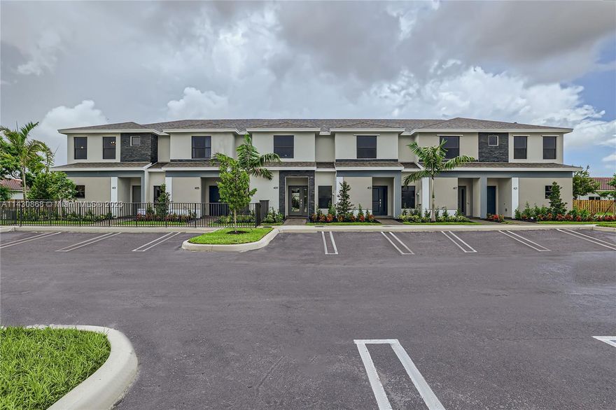 *NEW CONSTRUCTION PRICING* Beautiful Spacious 3 bedrooms, 2.5 baths New Construction Townhome. Features include concrete block construction, paver entry walkway, tile flooring in all first floor living areas, & more! Low HOA, professionally designed landscaping, & stainless-steel appliances. Near Florida's Turnpike, US- 1, Everglades National Park, Farmer Markets, Florida Keys Outlet Mall and restaurants. South of Sebastian Isles are the Florida Keys! Brand New Home. New Home Warranty. Ask about Buyer's Incentives with the use of Preferred Lender and Title Company. *Pictures, photographs, features, colors and sizes are approximate for illustration purposes only and will vary from the homes as built. These photos are not of the actual home but are similar to the home being built.