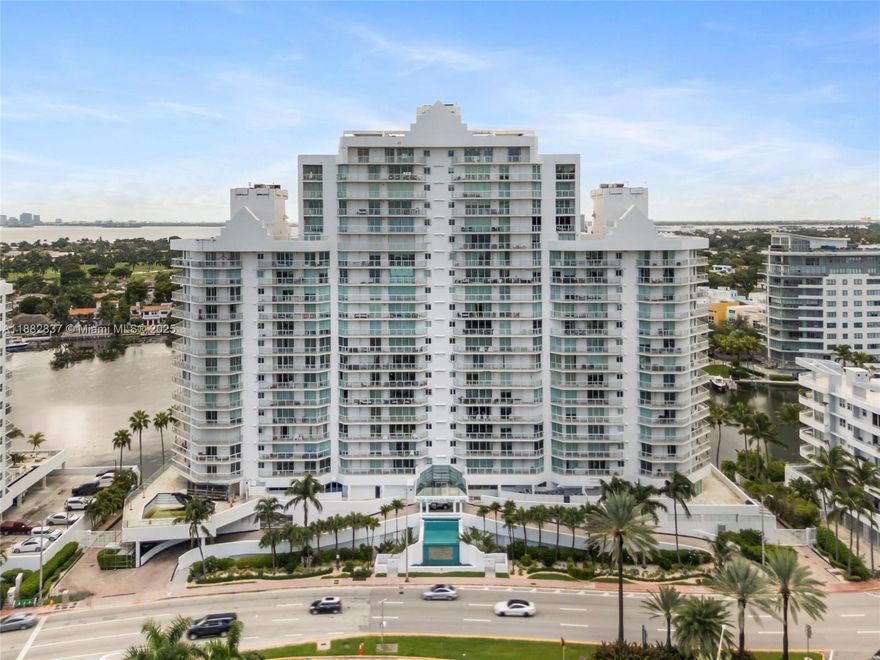 Fully furnished 2 bedroom, 2 bath condo with private elevator and access to the beach. View of the Ocean and City. 24hr valet parking and security. Along with a pool, fitness center & other amenities. This price includes boat slip in buildings private dock.